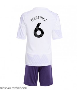 Günstige Manchester United Lisandro Martinez #6 Auswärts Trikotsatzt Kinder 2025-26 Kurzarm (+ Kurze Hosen)